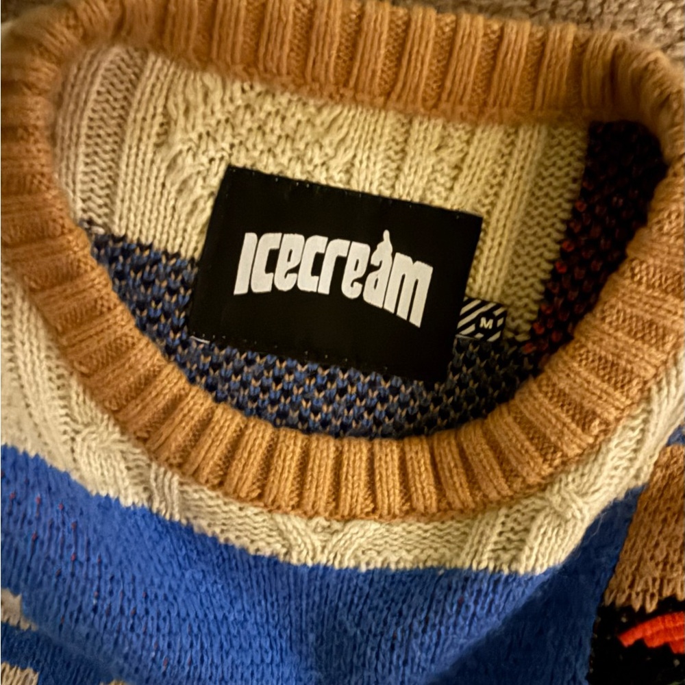 Icecream Bbc Patchwork Sweater Euc - image 6